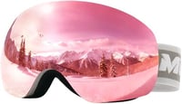 Meeloog keret nélküli sí és snowboard símaszk OTG szemüveg alá páramentesítő UV400 védelemmel férfiaknak és nőknek 1