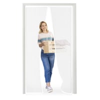 Meet Beauty Magnetska Mreža za Komarce za Vrata 70x200cm Bijela Mreža za Insekte Balkon Terasa Podrum Ljepljiva Montaža Bez Bušenja 1