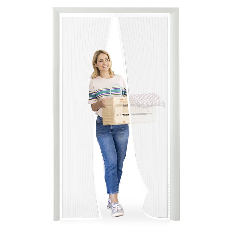 Meet Beauty magnetska mreža za komarce za vrata 85x200cm Bijela mreža protiv insekata za balkon terasu podrum Montaža ljepljenjem bez bušenja