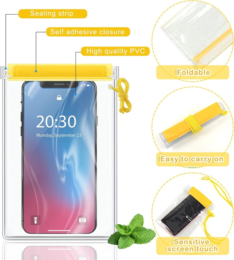 Meetory vízálló táska szett 3 db - telefon, kamera, dokumentum tároláshoz