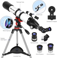 MEEZAA 90mm Refraktor Teleszkóp 800mm Csillagászati Megfigyeléshez 6