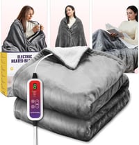 Mefine elektromos takaró 180x100cm 6 hőfok 4 időzítő automatikus kikapcsolás 1