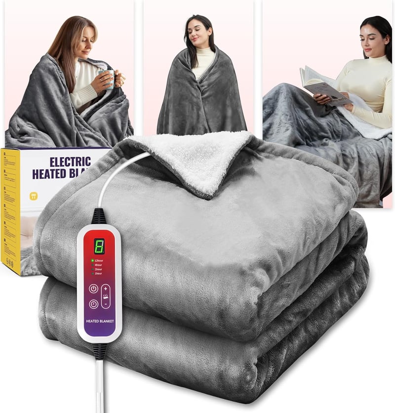 Mefine elektromos takaró 180x100cm 6 hőfok 4 időzítő automatikus kikapcsolás