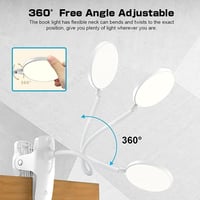 Mefine Olvasólámpa Csiptetős 20 LED Érintéses Szabályozás 3 Fényerő 3 Színhőmérséklet USB Tölthető Hajlékony Nyak Asztali Ágylámpa 7