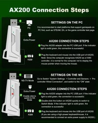 Adaptor mouse și tastatură Megadream AX200 pentru PC - Convertor MnK pentru jocuri FPS 4