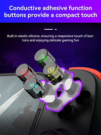 Megadream Wireless Bluetooth Gamepad iPhone Android iOS Switch PC PS játékhoz fehér 7