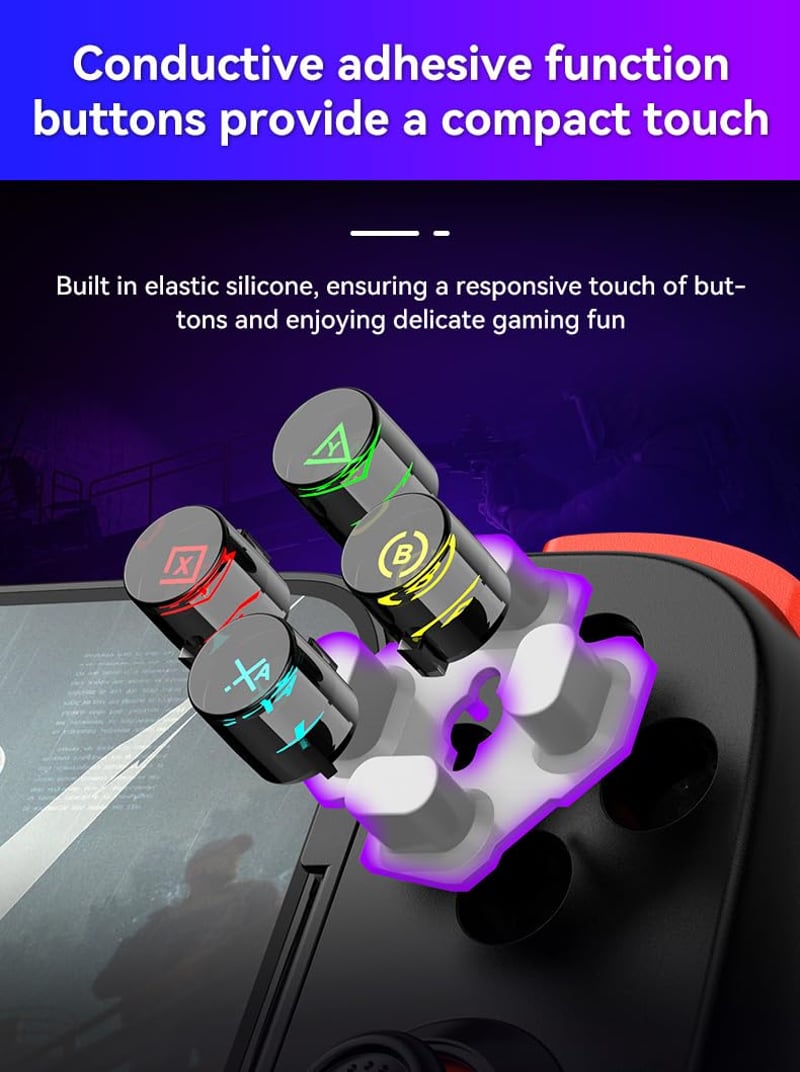 Megadream Wireless Bluetooth Gamepad iPhone Android iOS Switch PC PS játékhoz fehér