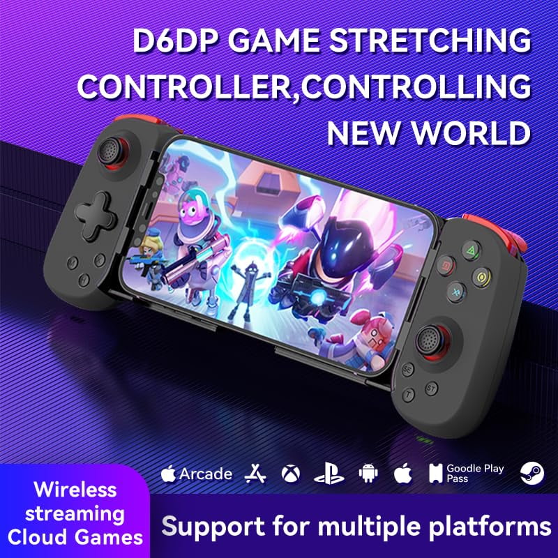 Megadream Wireless Bluetooth Gamepad iPhone Android iOS Switch PC PS játékhoz fehér