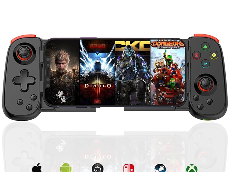 Megadream Wireless Bluetooth Gamepad iPhone Android iOS Switch PC PS játékhoz fehér