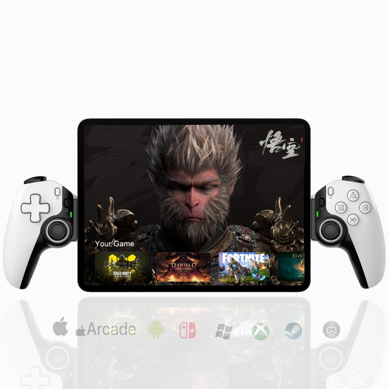 Megadream Wireless Gamepad iPhone iPad Android Tablet Switch PS4 PC Fehér - White