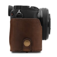 Husă foto din piele MegaGear MG1661 Ever Ready pentru Sony Alpha A6100/A6400 18-135mm - maro 6