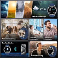 Megalith X8 okosóra férfi Bluetooth, IP67, pulzusmérő, Android/iOS 7