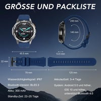 Megalith X8 okosóra férfi Bluetooth, IP67, pulzusmérő, Android/iOS 8