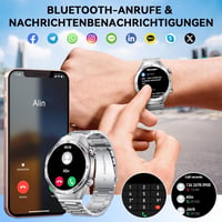 MEGALITH Okosóra Férfiaknak 1.52" IP67 Vízálló Fitness Óra - Lépésszámláló Aktivitásmérő Sport Okosóra Ezüst Android és iOS Kompatibilis

AI 3