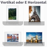 MEGAROOM Rám na obrazy 50x70 cm čierna – Veľký rám na plagáty s nerozbitným plexisklom, robustná MDF s textúrou dreva pre nástenné galérie a umelecké diela, 1 ks 4