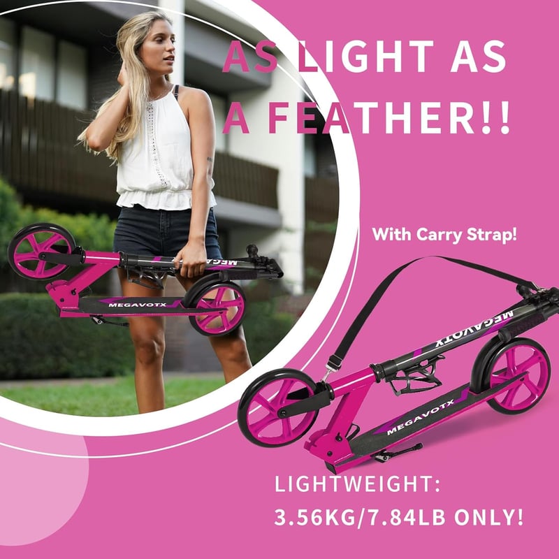 Megavotx összecsukható gyermek roller 20 cm kerekekkel, 100 kg terhelhetőség