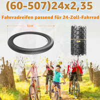 Sada 2 ks plášťov na bicykel MEGHNA 24x2.35, vrátane duší a montážnych pák na MTB, BMX, odrážadlá a cruiser bicykle 2