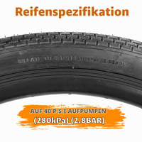 Sada 2 ks plášťov na bicykel MEGHNA 24x2.35, vrátane duší a montážnych pák na MTB, BMX, odrážadlá a cruiser bicykle 3