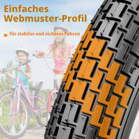 Sada 2 ks plášťov na bicykel MEGHNA 24x2.35, vrátane duší a montážnych pák na MTB, BMX, odrážadlá a cruiser bicykle 5