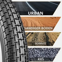 Sada 2 ks plášťov na bicykel MEGHNA 24x2.35, vrátane duší a montážnych pák na MTB, BMX, odrážadlá a cruiser bicykle 7