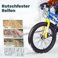 Set anvelope Meghna 20x3.0 pentru bicicletă electrică E-Bike MTB Fat Tire, compatibile cu 76-406, negru, set 2 anvelope, 2 camere și 2 leviere pentru montaj 4