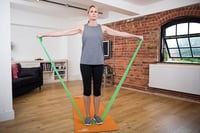 Meglio latexmentes ellenállás edzőszalag - zöld - 2 m 3