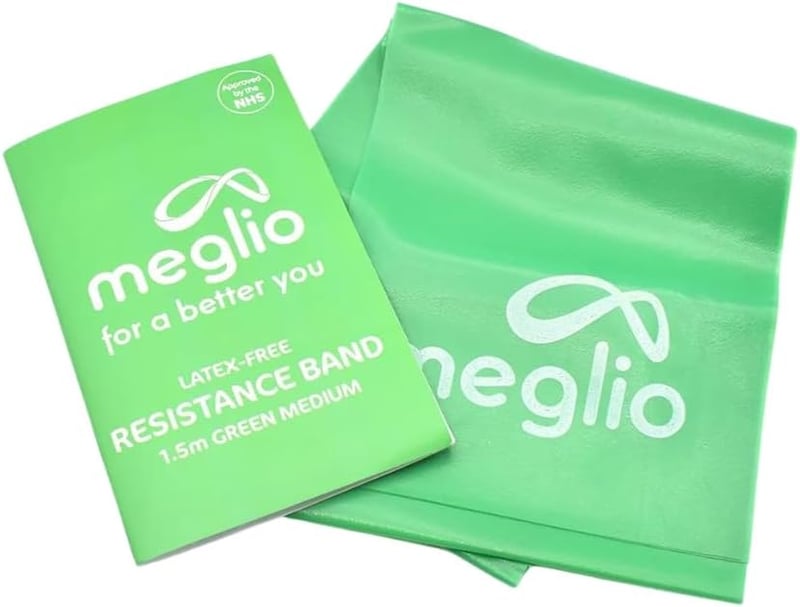 Meglio latexmentes ellenállás edzőszalag - zöld - 2 m