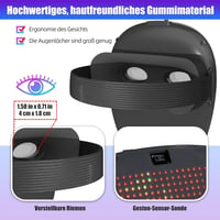 megoo LED Maszk Bluetooth Gesztusfelismeréssel Karneválra Halloween Cosplay Partira 5
