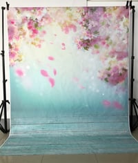 MEHOFOTO Romantikus Rózsaszín Virágszirmok Esküvői Fotóháttér 7ft x 5ft 5