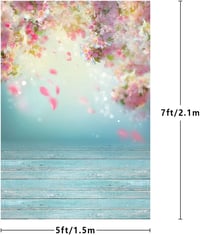 MEHOFOTO Romantikus Rózsaszín Virágszirmok Esküvői Fotóháttér 7ft x 5ft 3