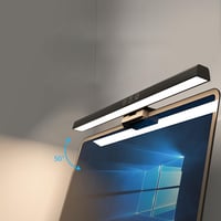 Meichoon LE11 Fekete Monitor Világítás - USB LED Lámpa Képernyőhöz, 3 Fénymód, Állítható Fényerő, Szemvédelem, Asztali Olvasólámpa Irodai Mu 6