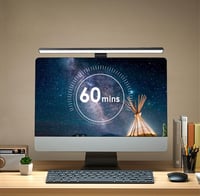 Meichoon LE11 Fekete Monitor Világítás - USB LED Lámpa Képernyőhöz, 3 Fénymód, Állítható Fényerő, Szemvédelem, Asztali Olvasólámpa Irodai Mu 4