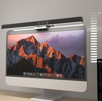 Meichoon LE11 Fekete Monitor Világítás - USB LED Lámpa Képernyőhöz, 3 Fénymód, Állítható Fényerő, Szemvédelem, Asztali Olvasólámpa Irodai Mu 3