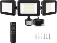 MEIHUA 100W LED Reflektor Mozgásérzékelővel Távirányítóval IP66 Vízálló Kültéri Lámpa 1
