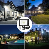 MEIHUA 50W LED reflektor mozgásérzékelővel, 4700 lm, hideg fehér, IP66 vízálló 7
