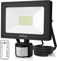 MEIHUA 50W LED reflektor mozgásérzékelővel, 4700 lm, hideg fehér, IP66 vízálló 1