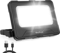 MEIHUA 60W LED Munkalámpa 12000mAh Akkumulátorral - Vízálló, USB Tölthető, Napelemes Kempinglámpa 4 Fénymóddal, Mágneses Rögzítéssel 1