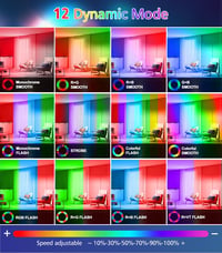 MEIHUA LED RGB fali lámpa világító falmosó spot 42 W távirányítóval 2 db 3600 lm 10 szín 30 mód 3 időzítő IP66 DJ színpad kert 4