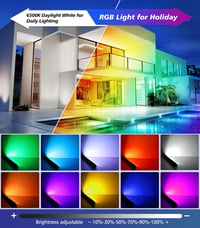 MEIHUA LED RGB fali lámpa világító falmosó spot 42 W távirányítóval 2 db 3600 lm 10 szín 30 mód 3 időzítő IP66 DJ színpad kert 3