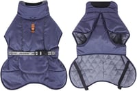 meioro Vízálló Kutyakabát Téli Meleg Kutyajacket Szélálló Reflektív XL Kék 2