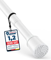 MEISENBERG Zuhanyfüggöny Rúd 120-170 cm Fehér 32 mm Fúrás Nélkül 1