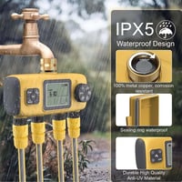 MEISHANG 4 csatornás öntözési időzítő, vízóra programozható, IPX5 vízálló 4