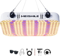 MEISHILE 1200W Dimmable LED Növénylámpa Teljes Spektrum VEG Bloom Quantum Edition 1