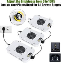 MEISHILE 1200W Dimmable LED Növénylámpa Teljes Spektrum VEG Bloom Quantum Edition 5