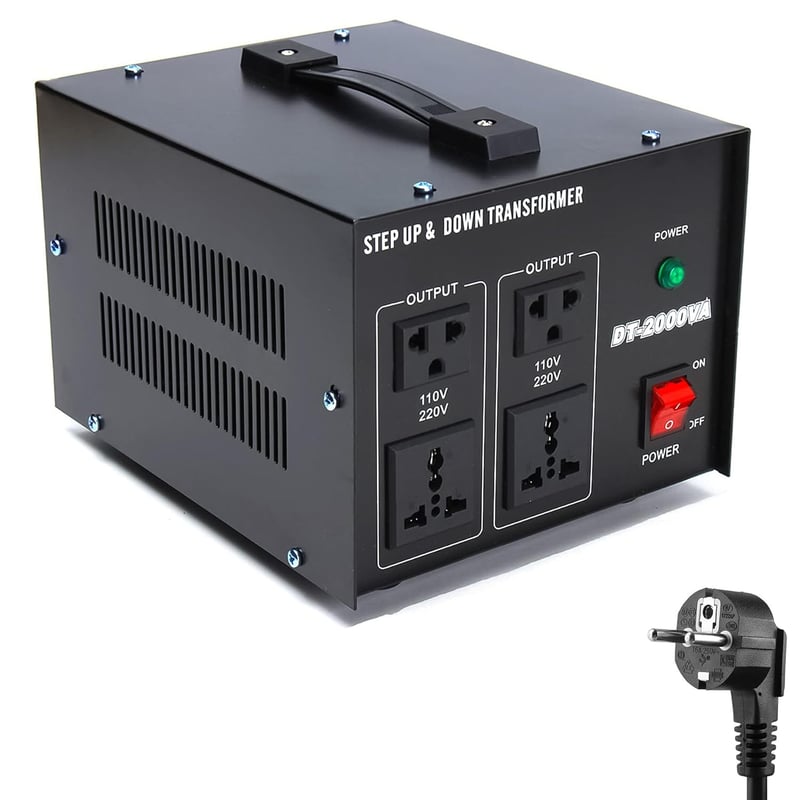 MEISHILE 2000W feszültségváltó 220V-110V átalakító transzformátor