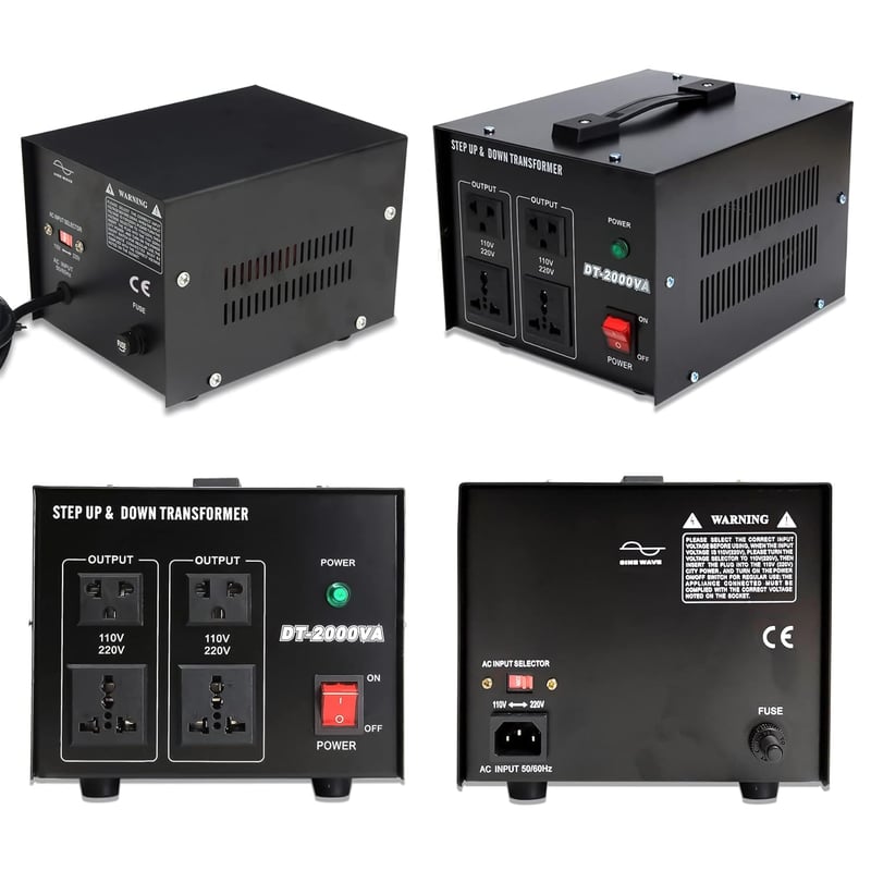 MEISHILE 2000W feszültségváltó 220V-110V átalakító transzformátor