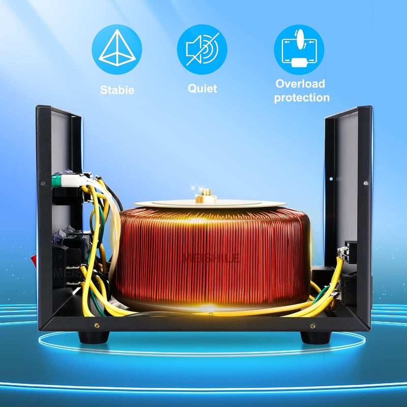 MEISHILE 2000W feszültségváltó 220V-110V átalakító transzformátor