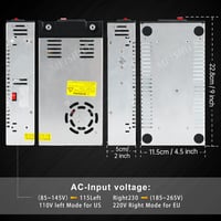MEISHILE 600W 36V Ipari Kapcsoló Tápegység AC/DC Transzformátor LED Motor Szivattyú 5
