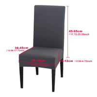 Meision presvlake za stolice, set od 6 komada, boja kave, elastični spandex, skidive i perive, univerzalne presvlake za hotele, bankete, restorane i dom 4