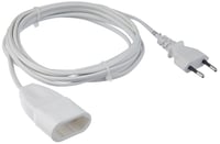 Prelungitor electric din plastic Meister cu ștecher Euro, 3 m - pentru uz interior (IP20) - cuplaj Schuko - alb 1